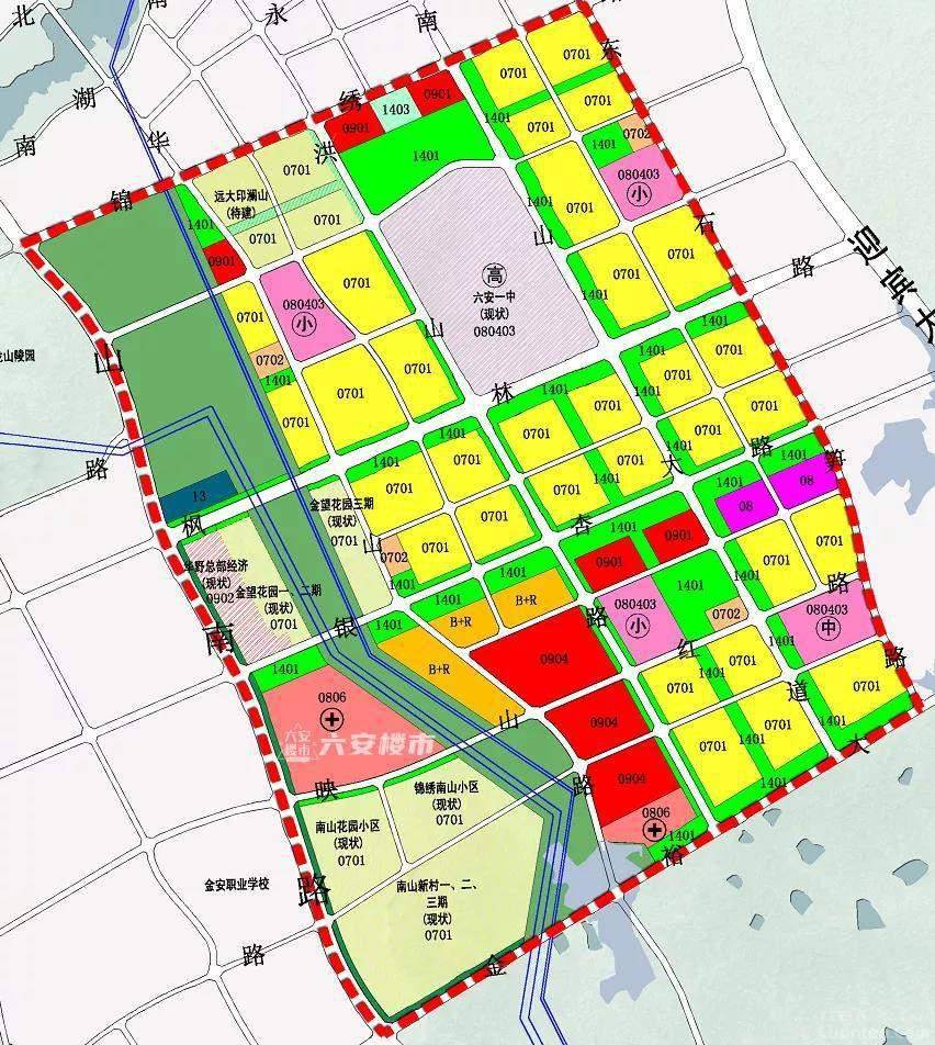 六安市裕安区规划图图片