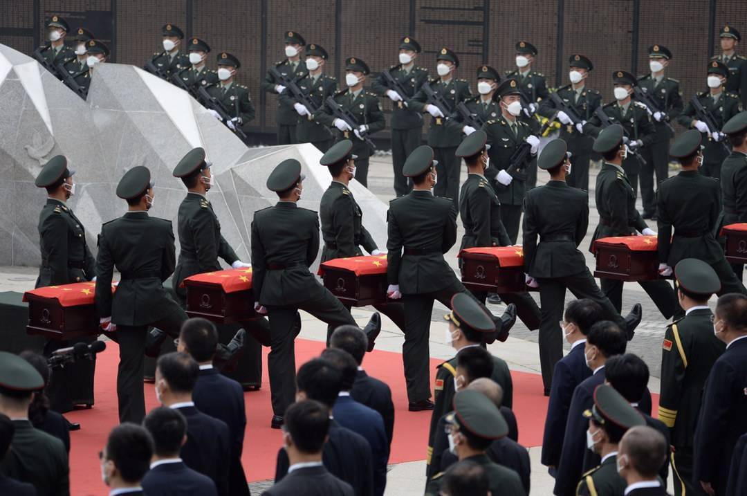 现场直击英雄归葬沈阳抗美援朝烈士陵园