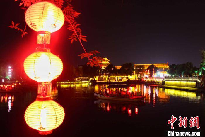 夜景|山东台儿庄古城璀璨夜景醉游人