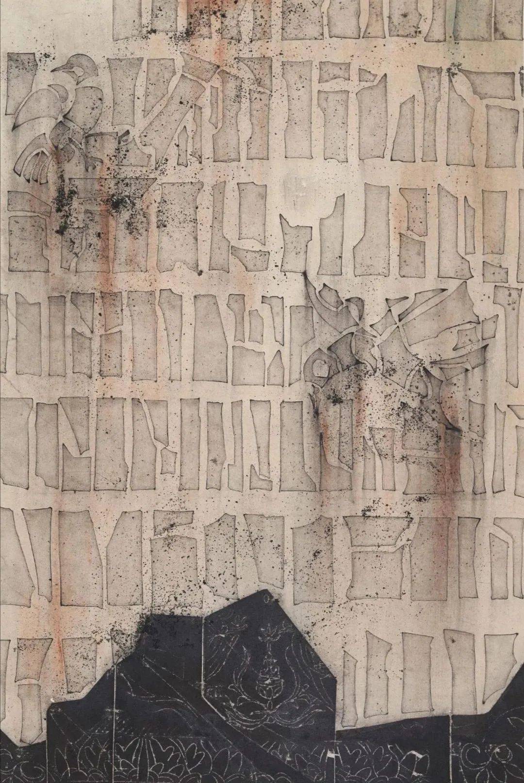 纸本水墨 2020王亚龙《日常》69x69cm 纸本水墨 2019王宝华 《探索》