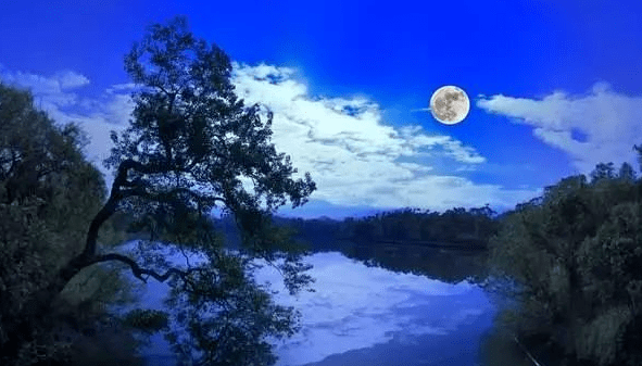 朗诵故乡的水月亮