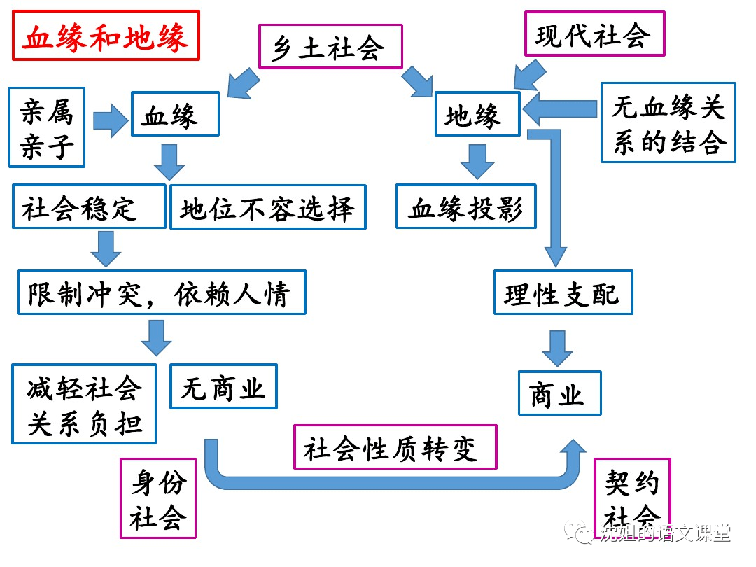 整本书阅读乡土中国各章节思维导图五