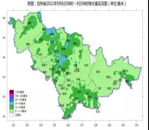 近期吉林省多地有中雨部分地方大到暴雨 地区
