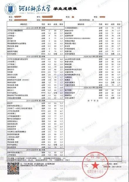 电子|河北一高校启用电子成绩单