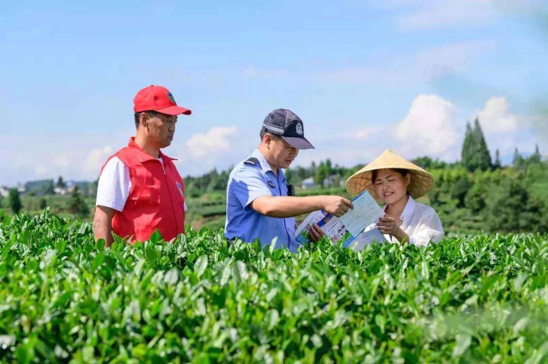 名山公安分局百丈派出所茶源义警遍地开闻枫而动护平安