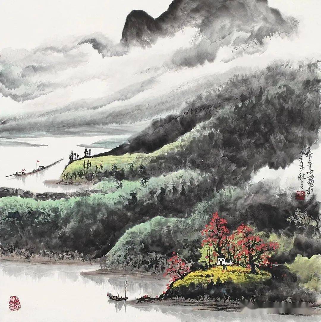 山水画家庞泰嵩妙笔之下的天下第一云