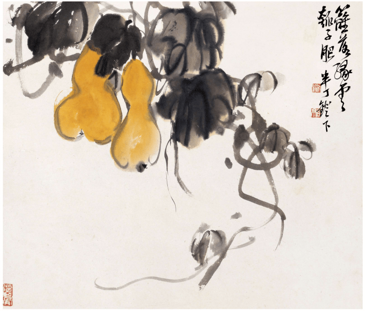 咫尺之间花草精神：陈半丁花卉册页赏析_风格