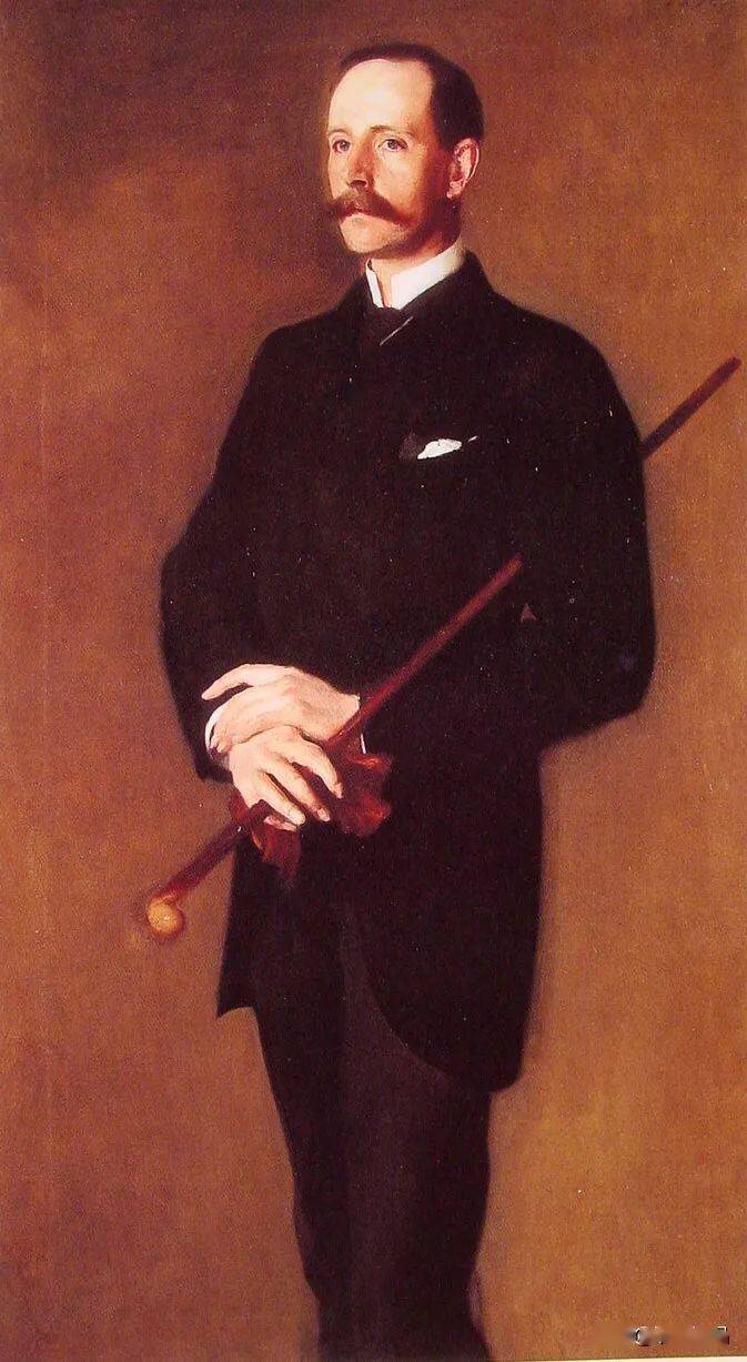 美国画家约翰辛格萨金特男性人物肖像油画作品欣赏