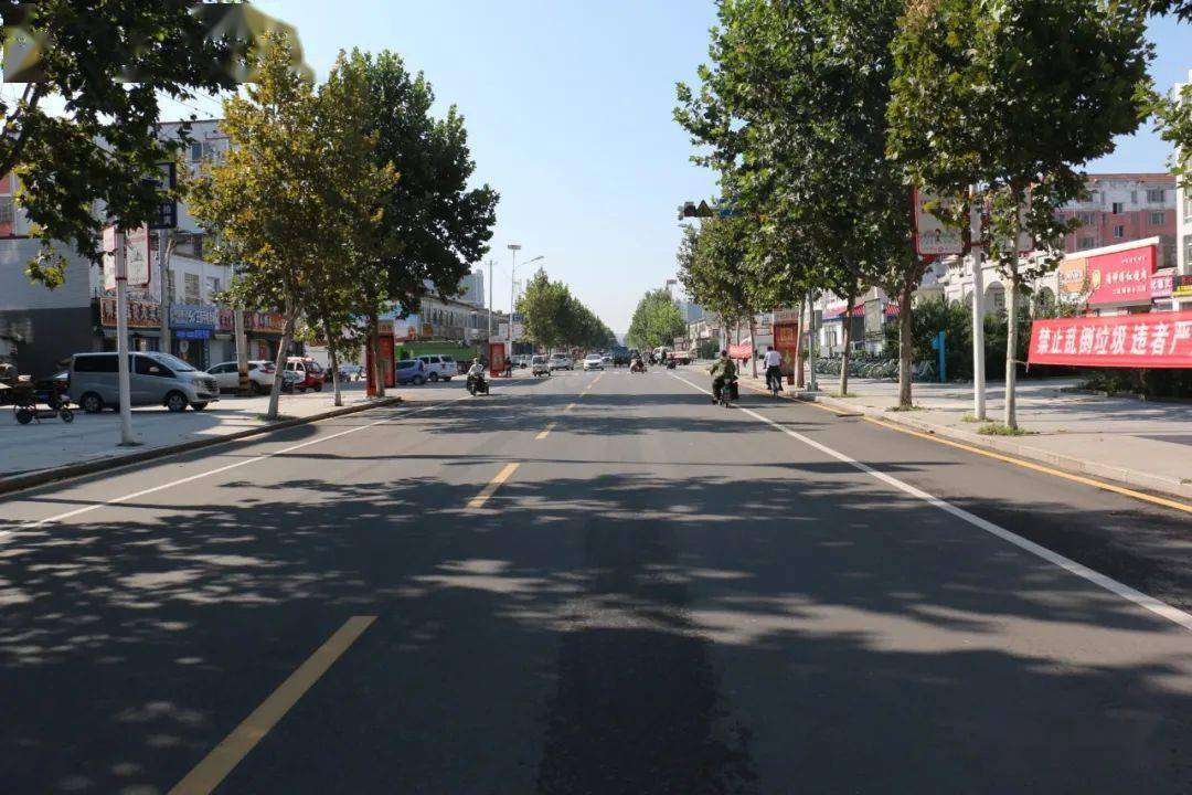 肥城这条大街整修后换新颜市民盛赞