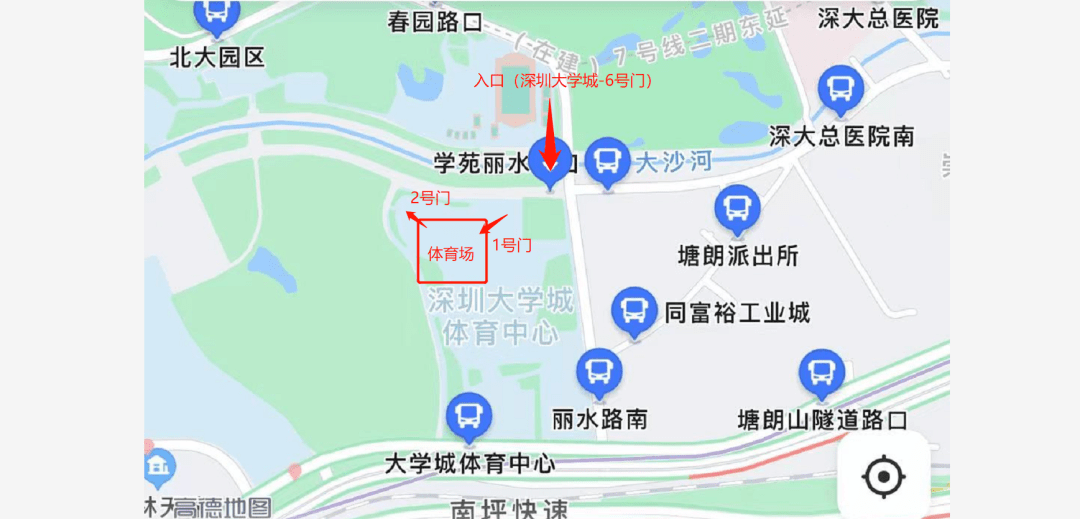 深圳大学城位置地图图片