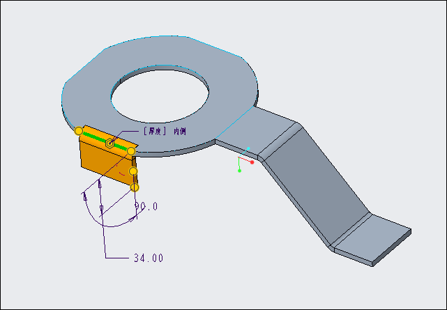 creo钣金建模1支架