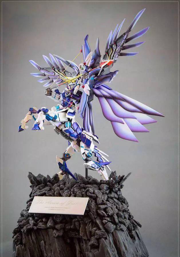 独角兽高达混搭飞翼高达翅膀背包改造正义之箭