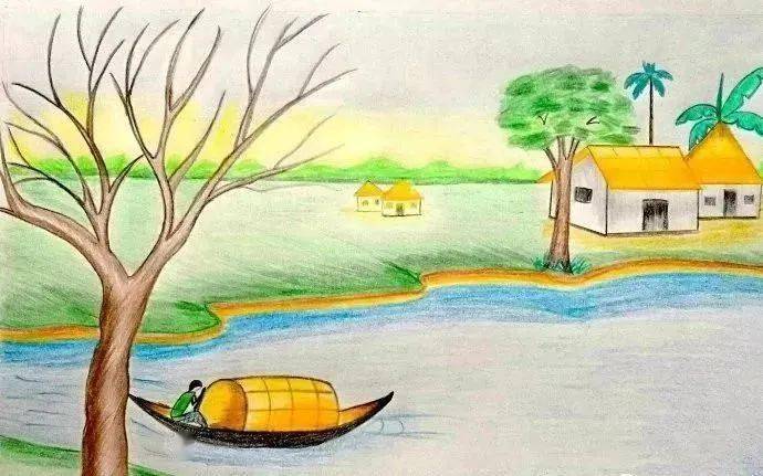 彩铅笔下,一山一世界,一画一天堂!