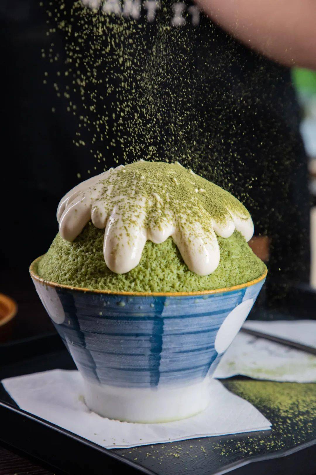 又绿又肥的「抹茶雪花冰」two它家的每一碗雪花冰,刨冰都暗藏乾坤