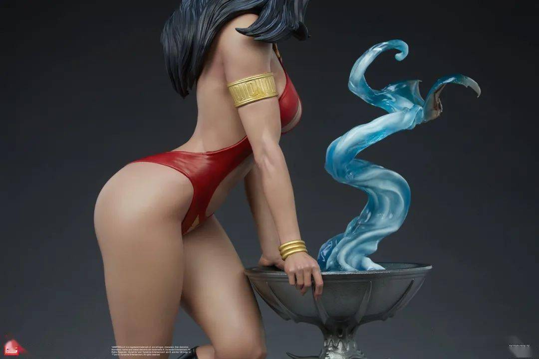 美系sideshowxpcs13吸血红颜vampirella梵蓓娜全身雕像官图