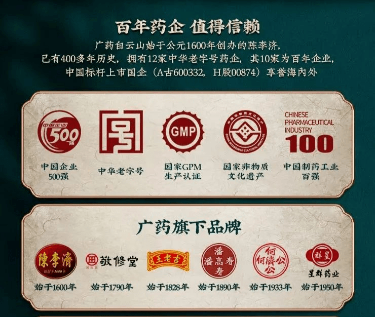 名聲在外的陳李濟,敬修堂,王老吉等,都是它旗下的品牌.