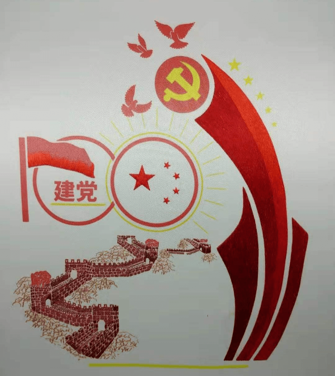 最美的绣品,献给伟大的党(二)