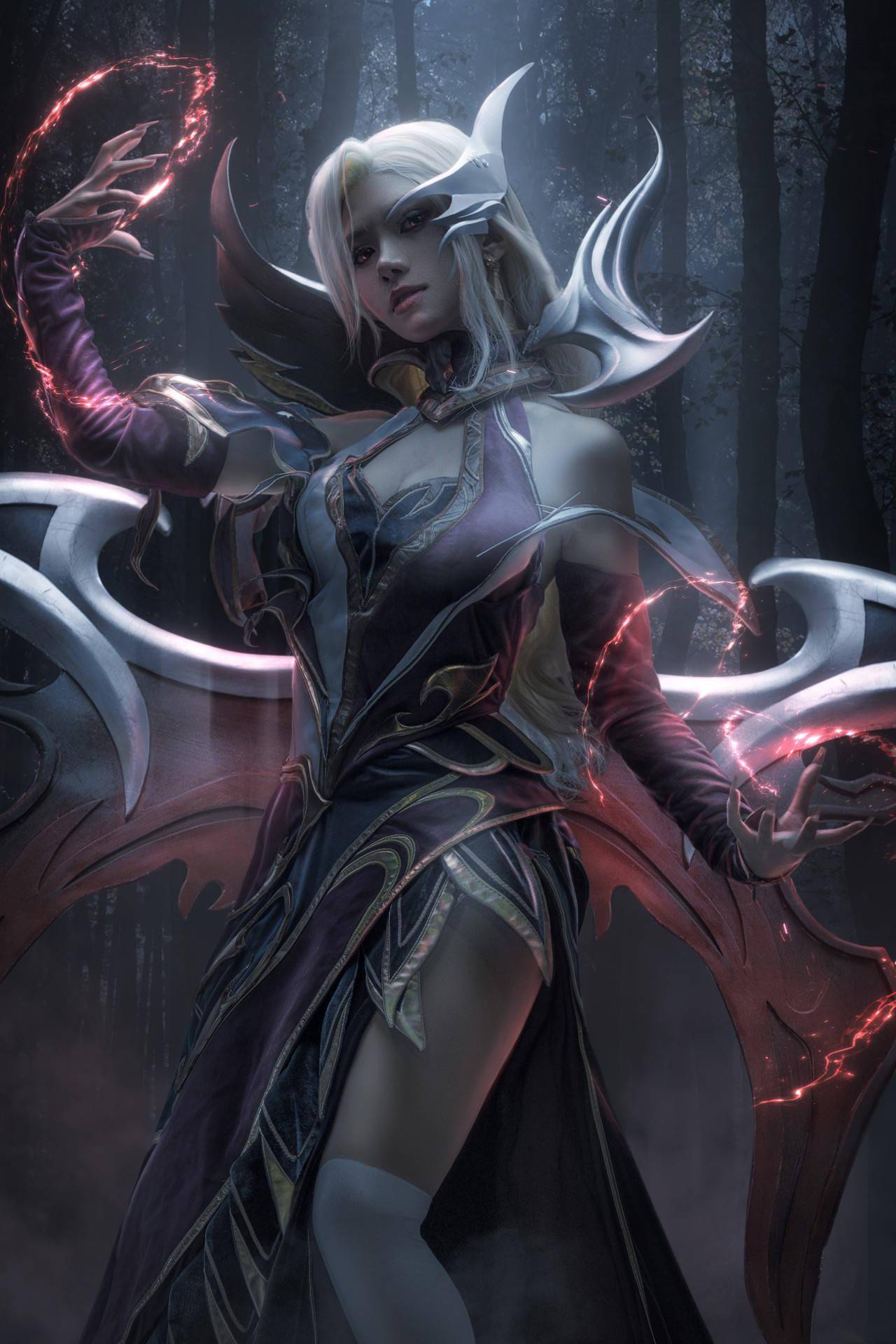 英雄联盟至尊魔女莫甘娜cosplay