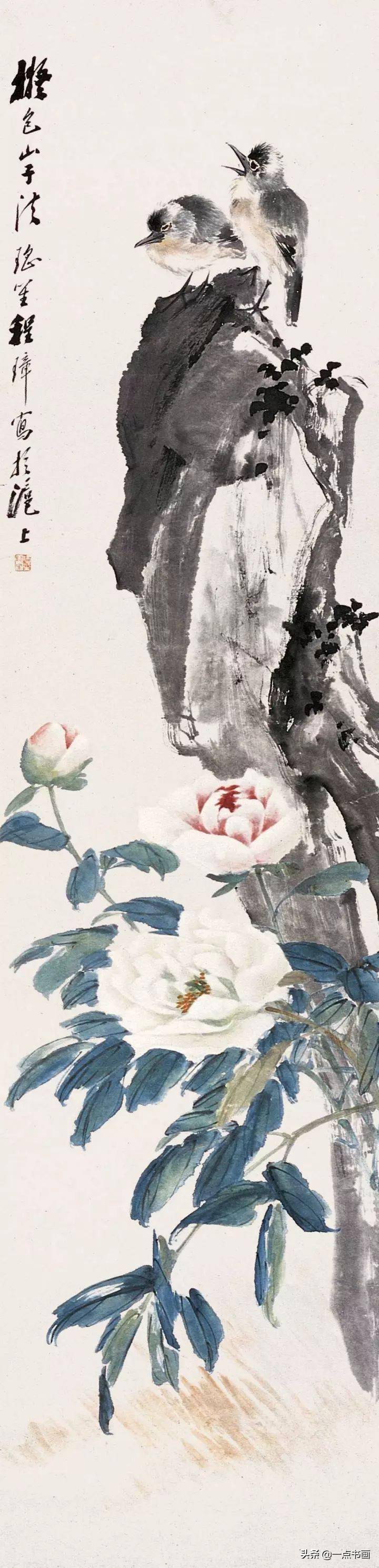 【掛け軸】「 猫戲図 程璋 號瑶笙 」中国 近代書画家 肉筆保證 唐物唐本 程璋：一个以中国画为本、以西洋画为用的绘画先行者_瑶笙