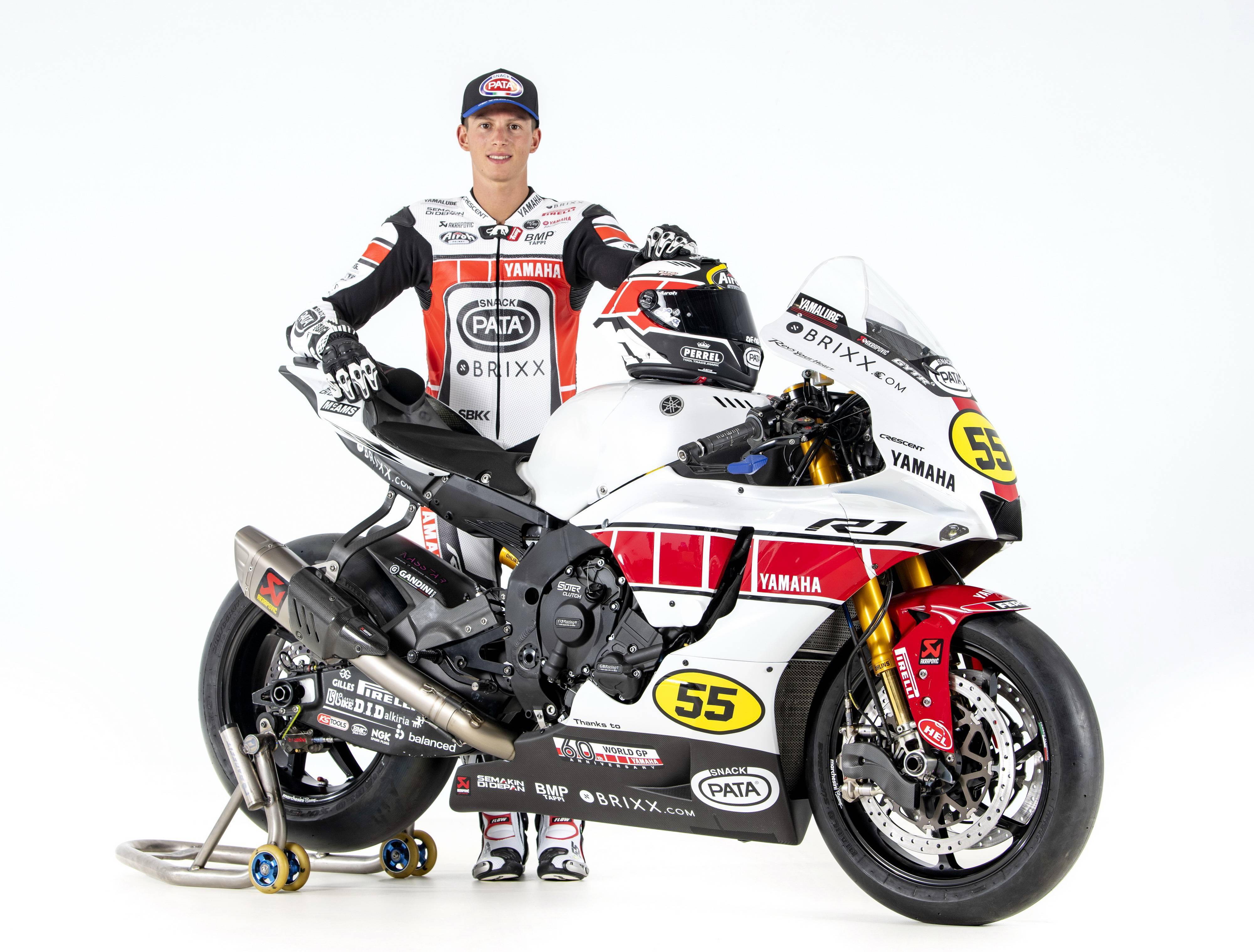 yamaha 参战 gp 六十周年纪念图案的 wsbk 车队_赛车
