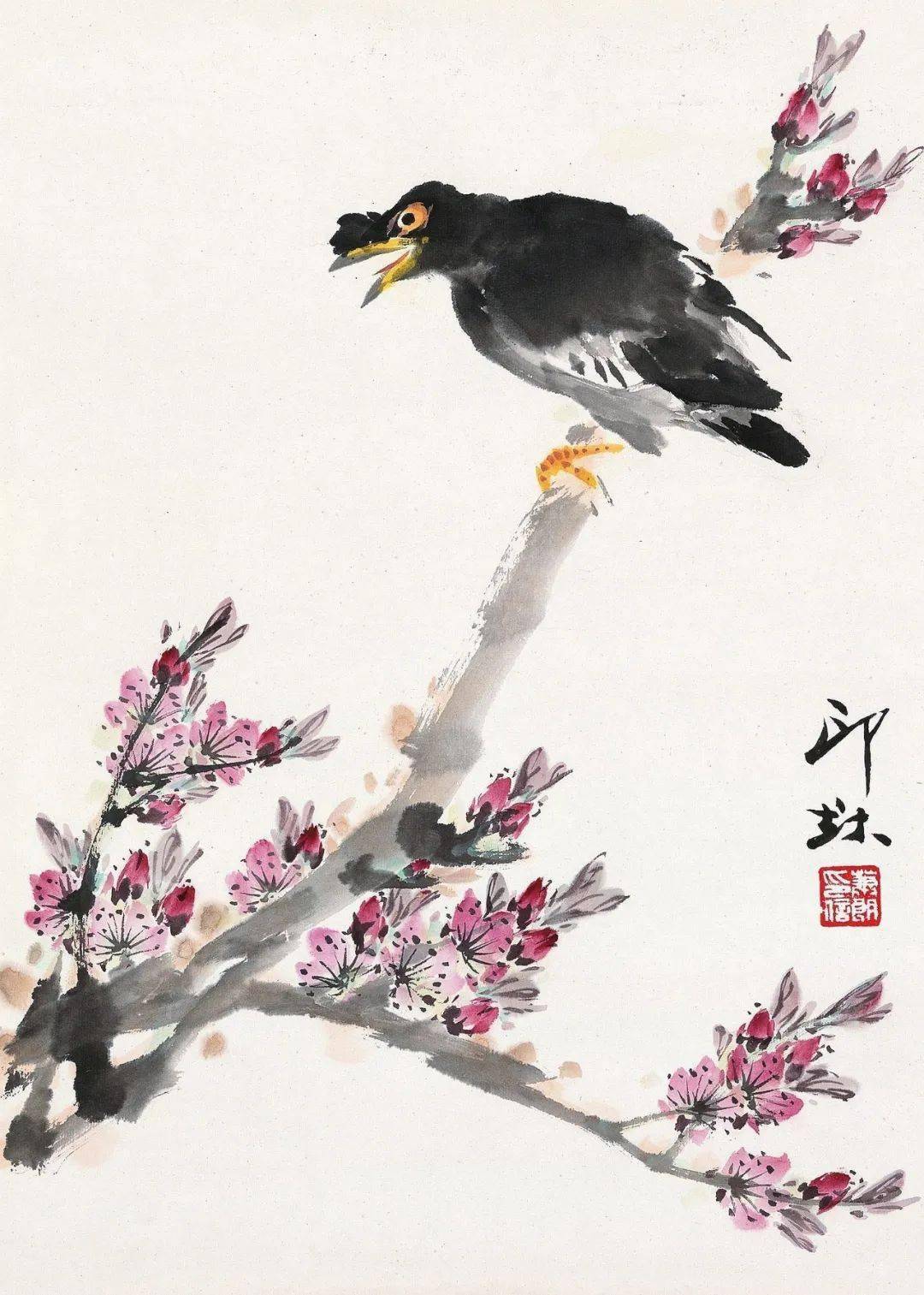 萧朗 学画,会画草就 毕业 了