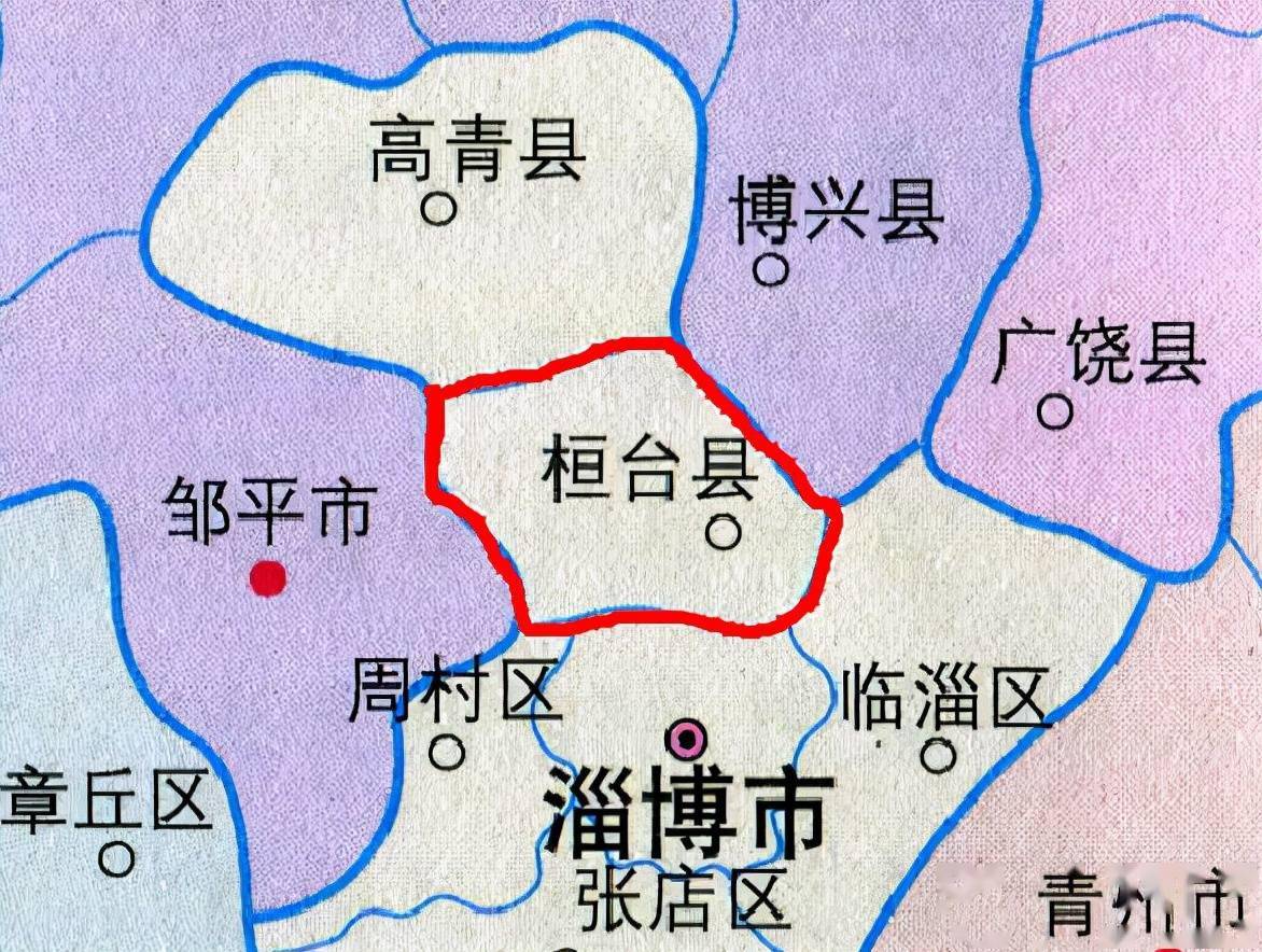 淄博市桓台县索镇地图图片