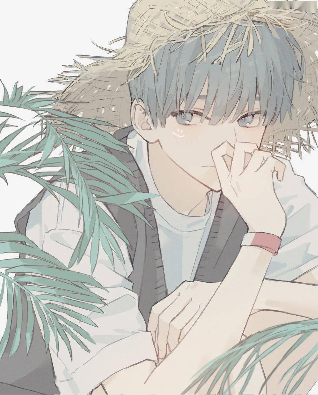 可爱又清新的男孩插画