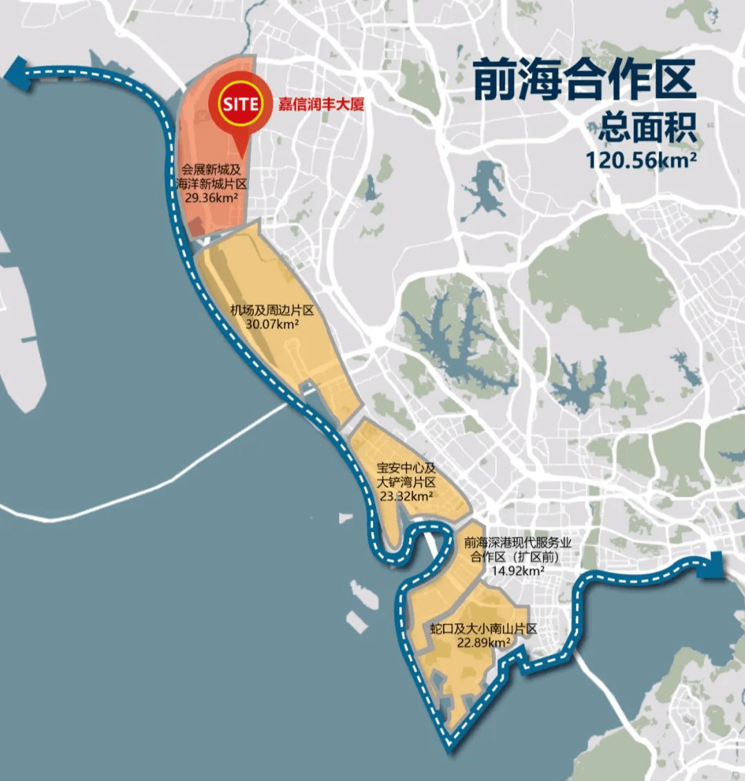 深圳前海合作区地图图片