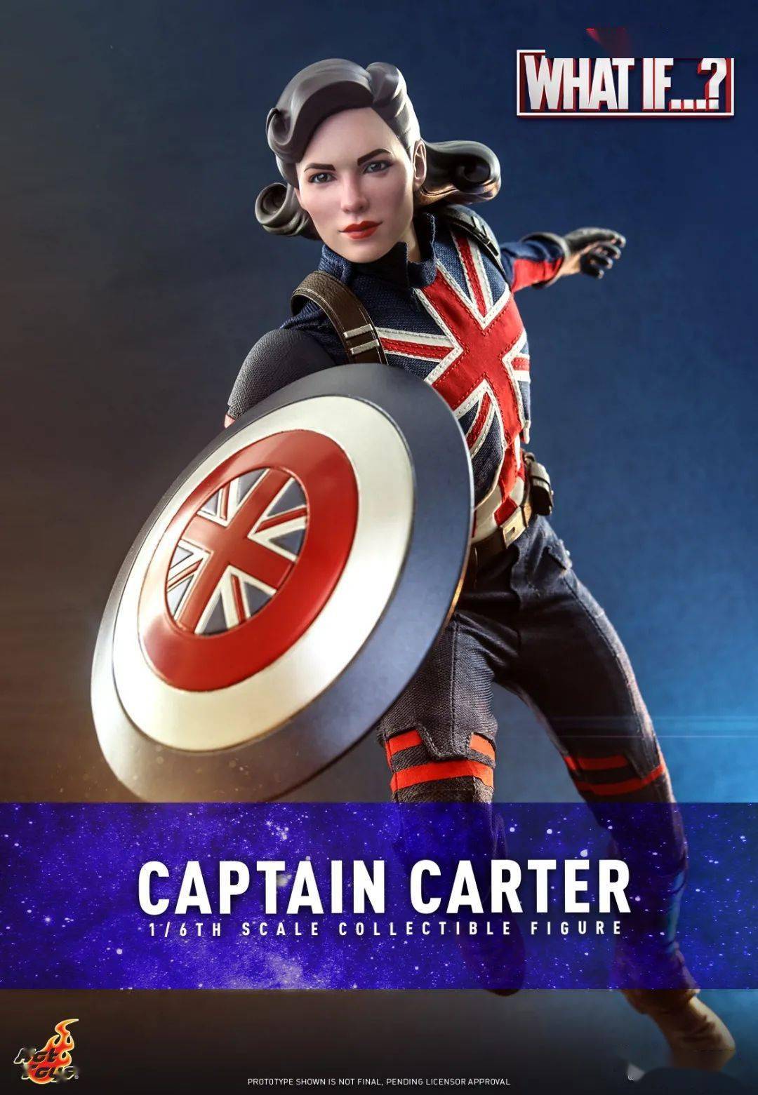 美系hottoys新品16marvel动画剧集假如英国队长卡特队长珍藏人偶官图