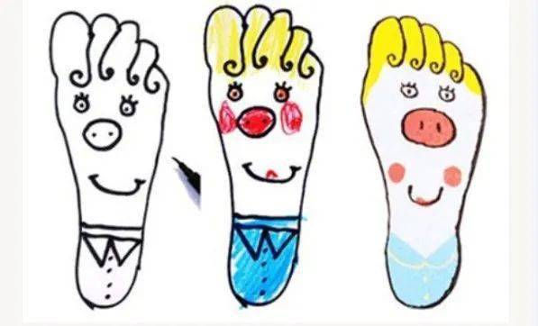脚印画之创意手印画之创意获得手印,脚印之后,就可以在此基础上发挥