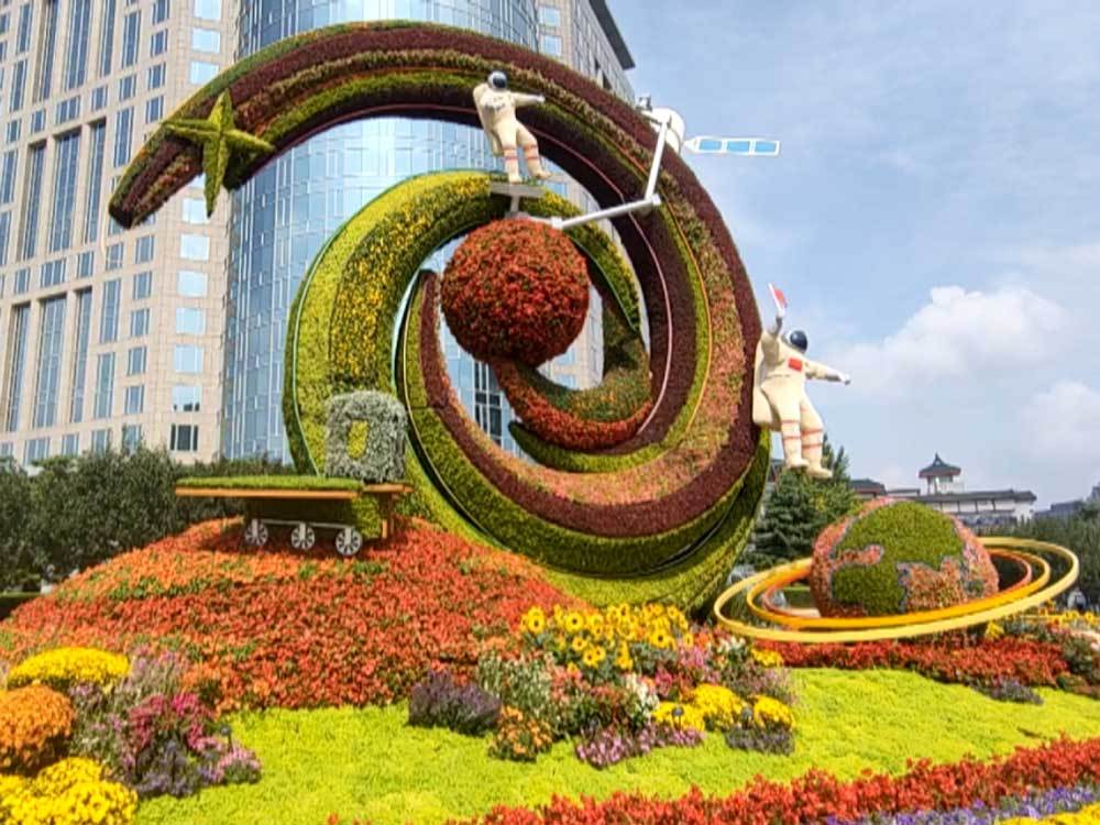 北京国庆景观布置今天全部完成惊艳亮相