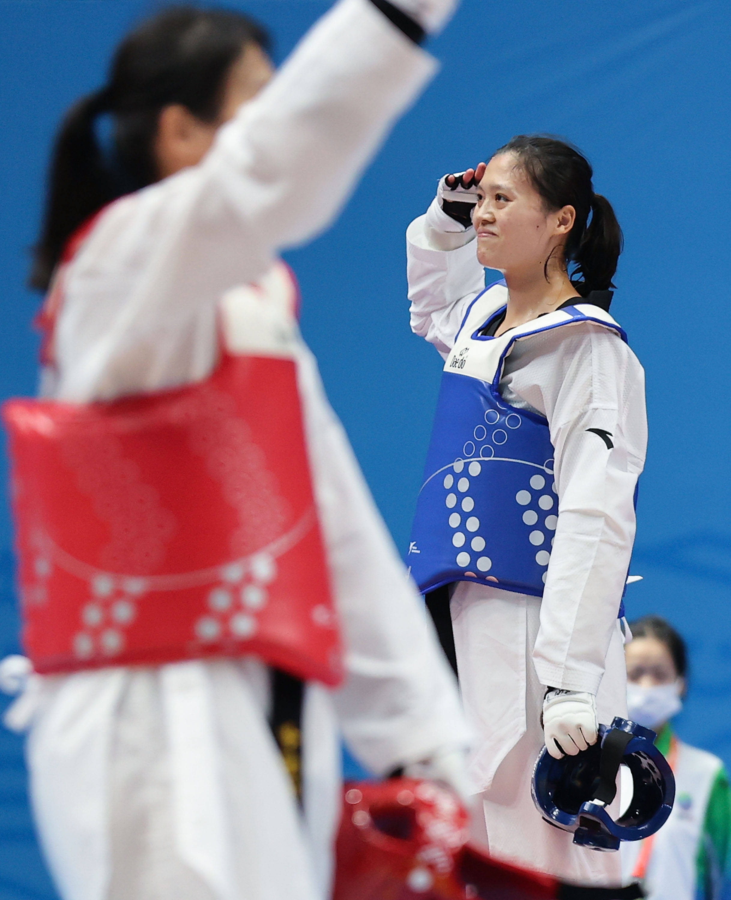 跆拳道——女子67公斤以上级决赛:李晨获金牌