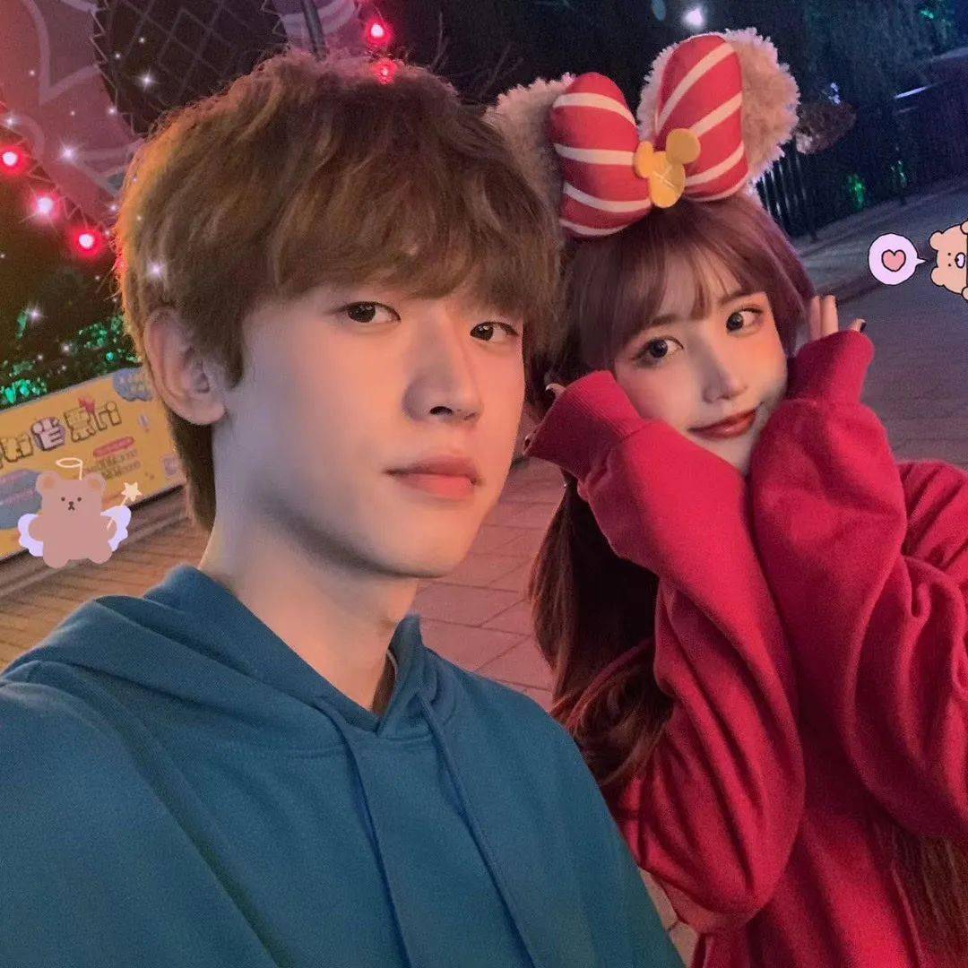 可爱情侣头像为你钟情倾我至诚