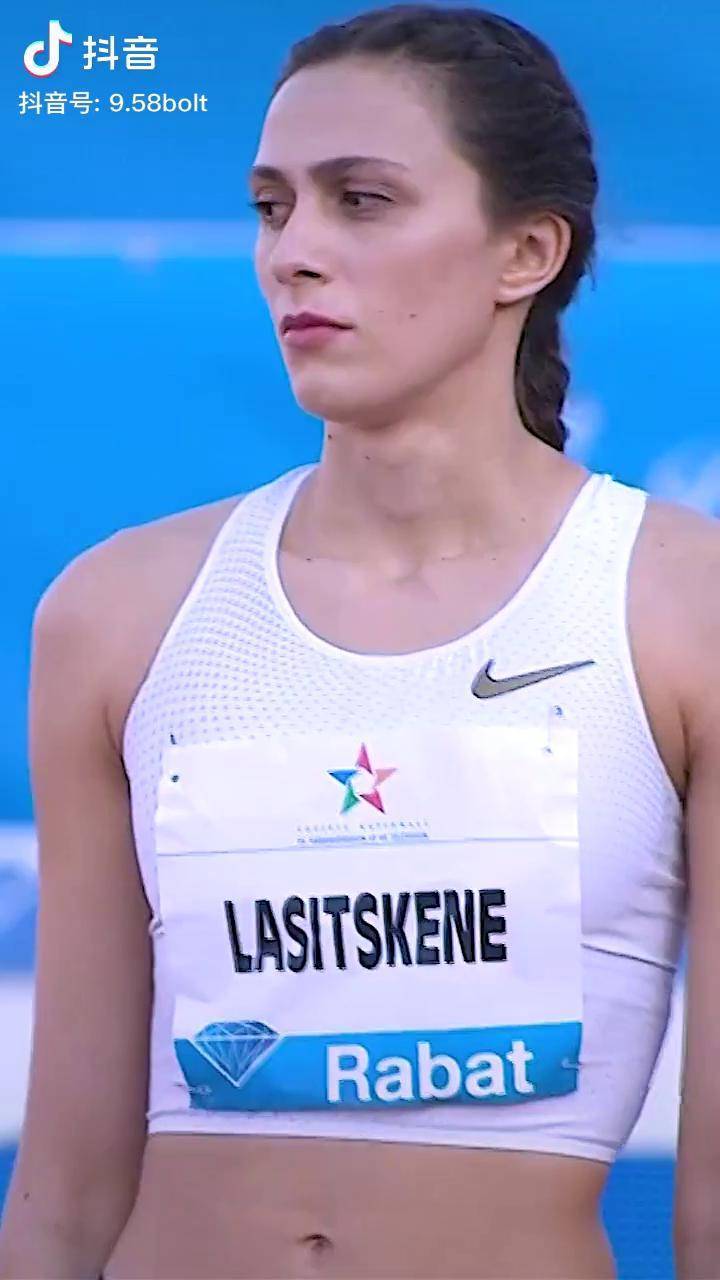 田径跳高美女如云之库金娜60帧高光时刻田径跳高张国伟库金娜