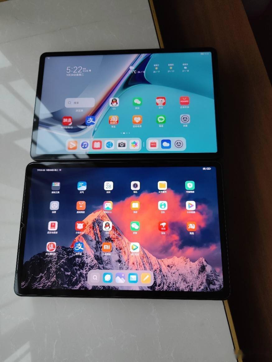 安卓平板界新贵-小米平板5pro对决老牌华为matepad11_ipad