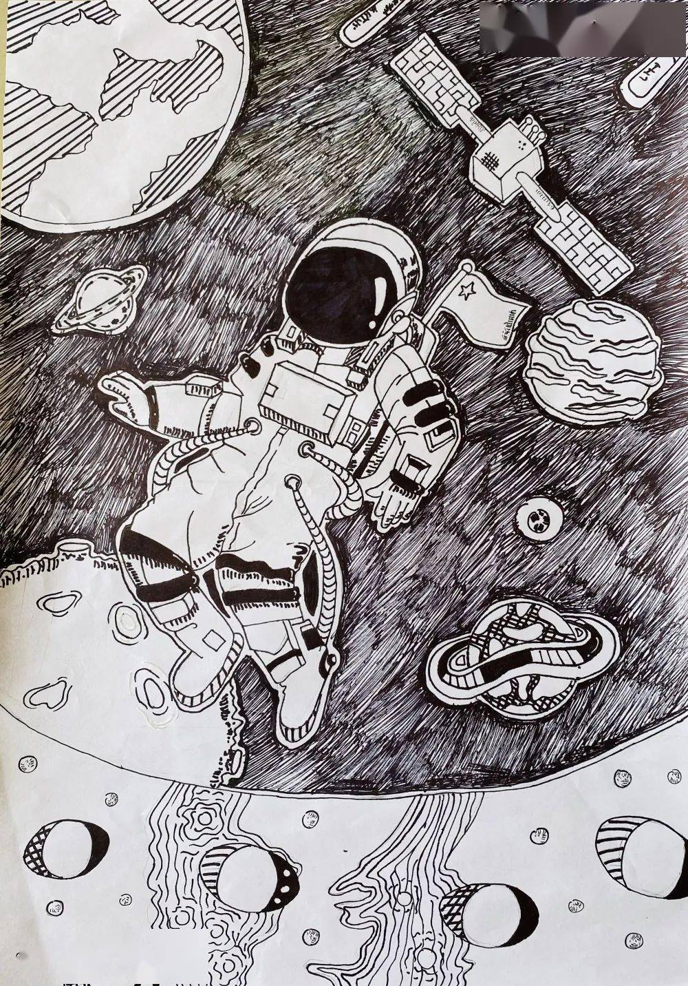 嫦娥七号绘画图片