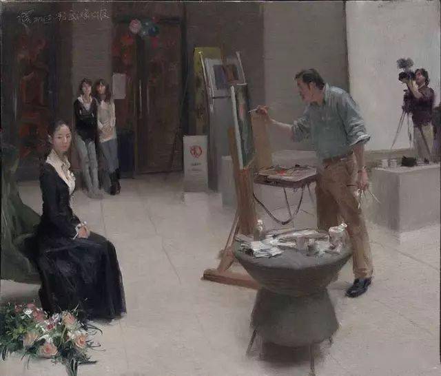 正在直播冷军大同美术馆写生