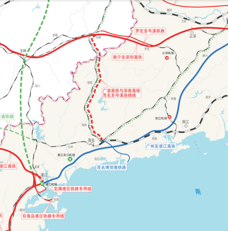 经高州高铁,洛湛铁路电气化改造纳入广东省交通十四五发展规划