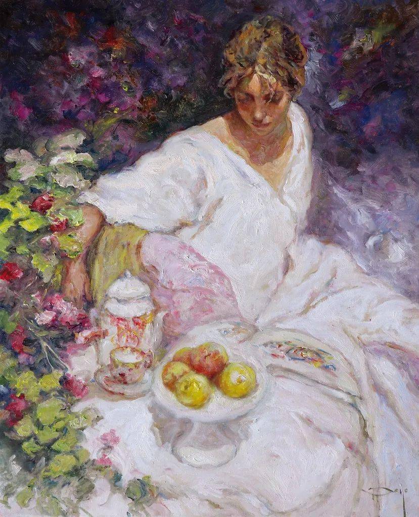 西班牙何塞罗约独特的油画艺术天赋对色彩和纹理的戏剧性使用