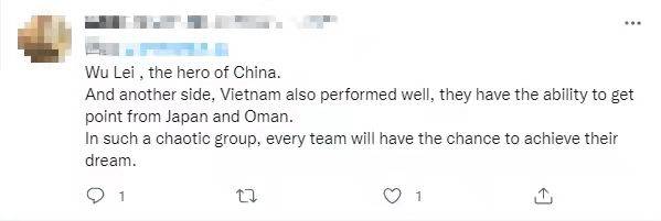 截图|多些鼓励的声音！中越之战后，国外球迷盛赞武磊