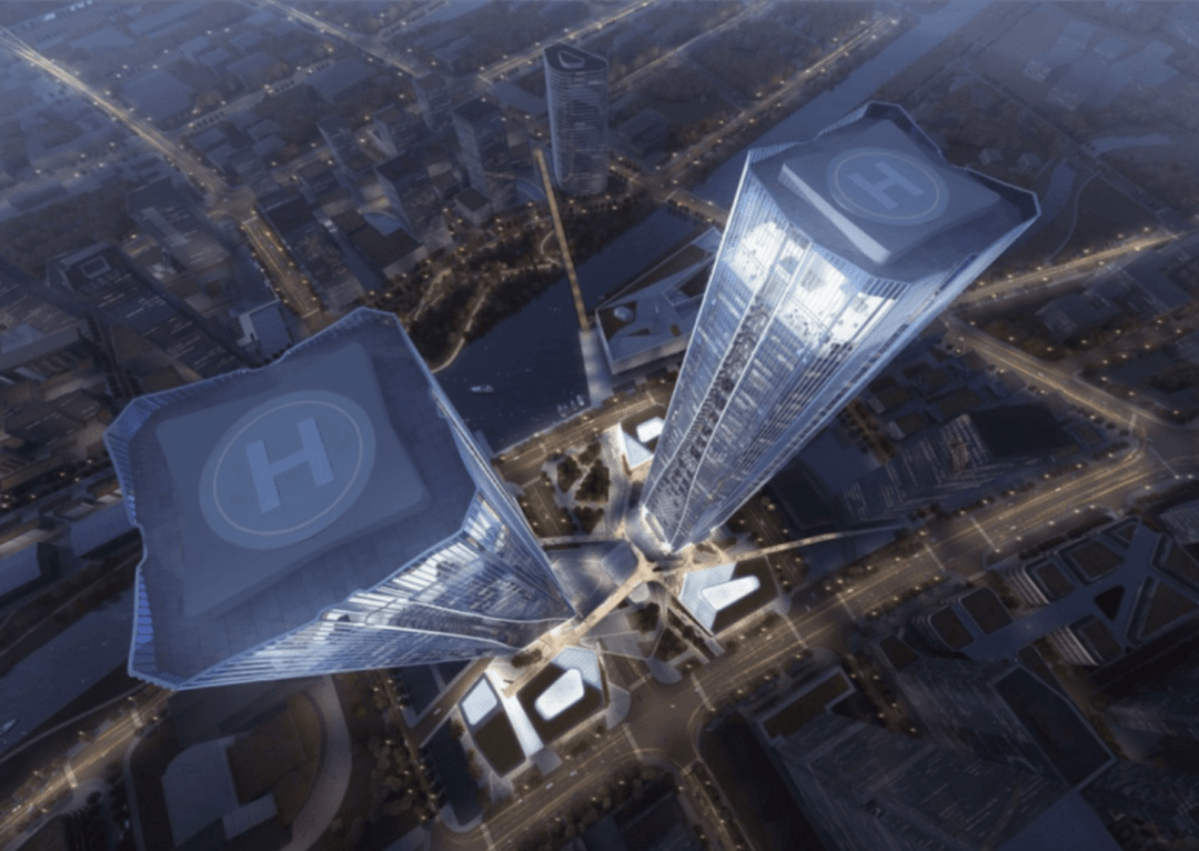 张江科学之门西塔楼破200米