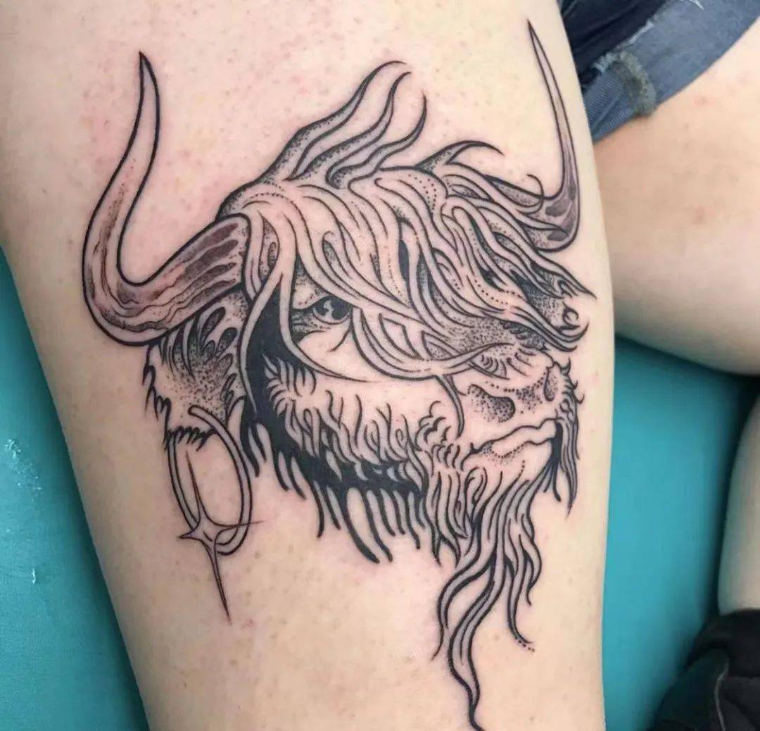 雪域高原的神舟牦牛纹身