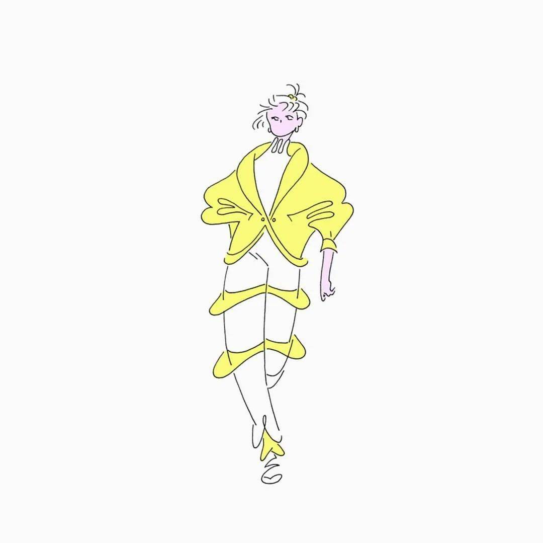 Genie 插画 | 未来主义也能唯美？空灵少女的梦幻世界