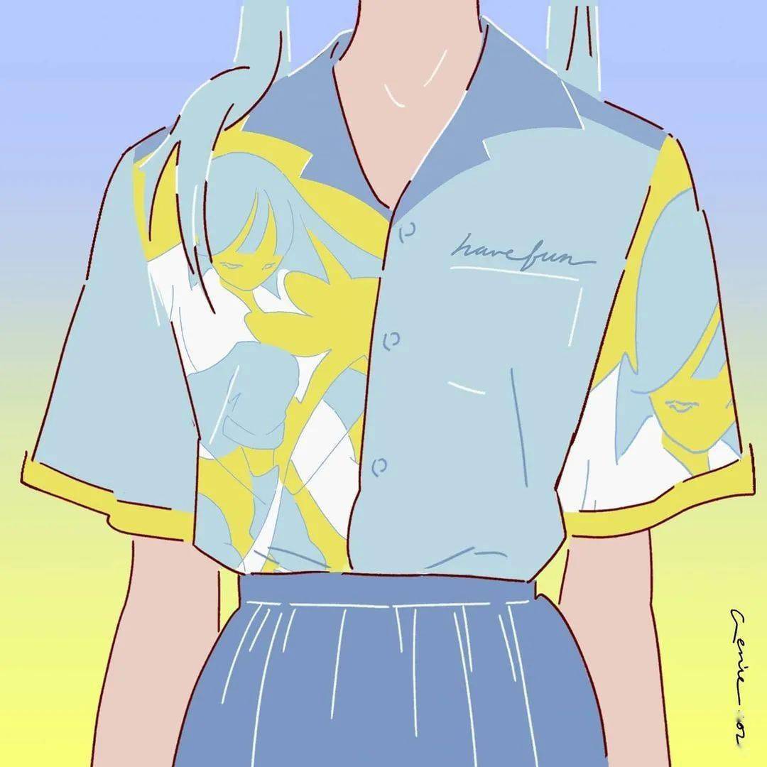 Genie 插画 | 未来主义也能唯美？空灵少女的梦幻世界