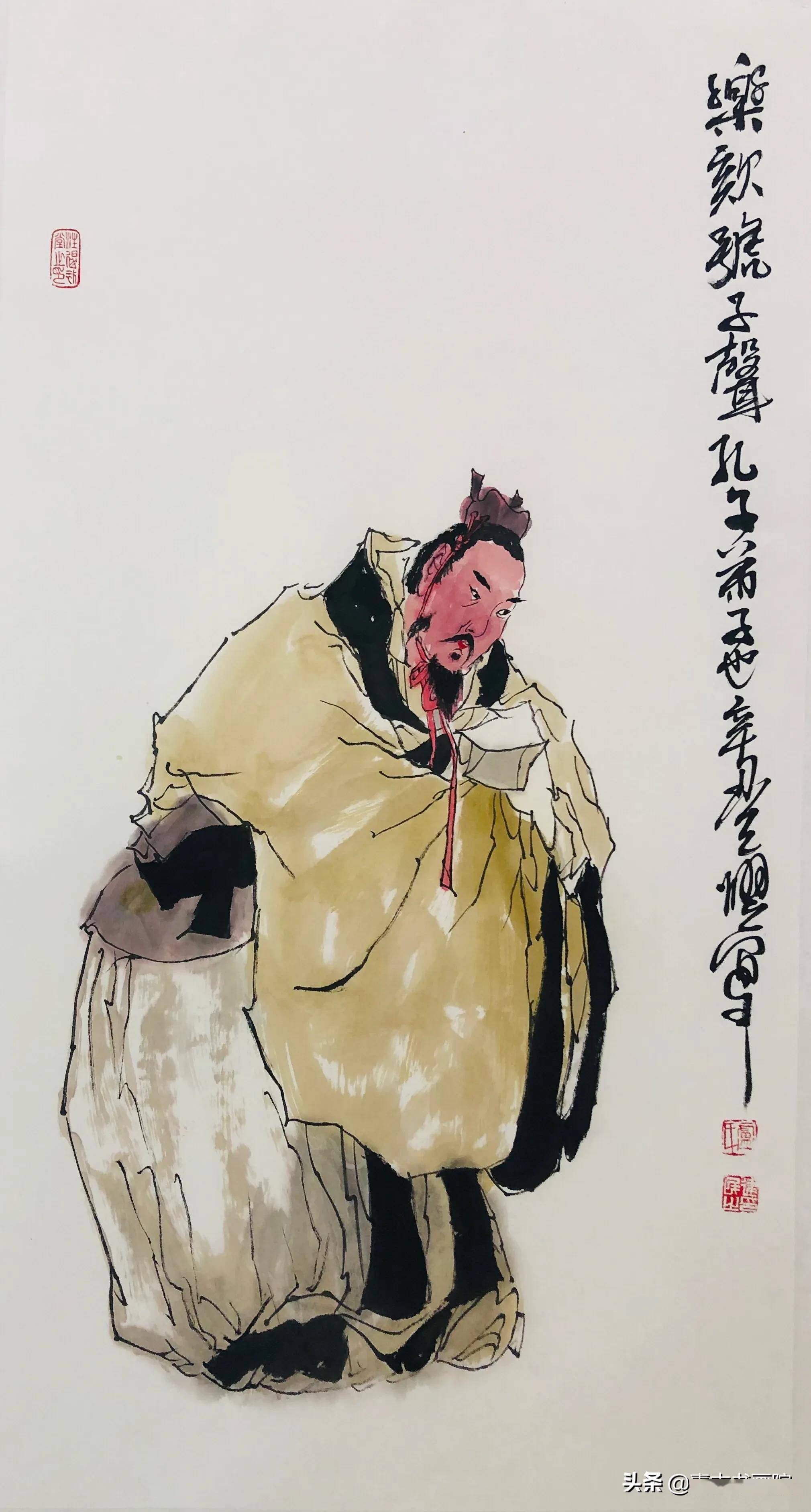 卢建民儒家国画人物