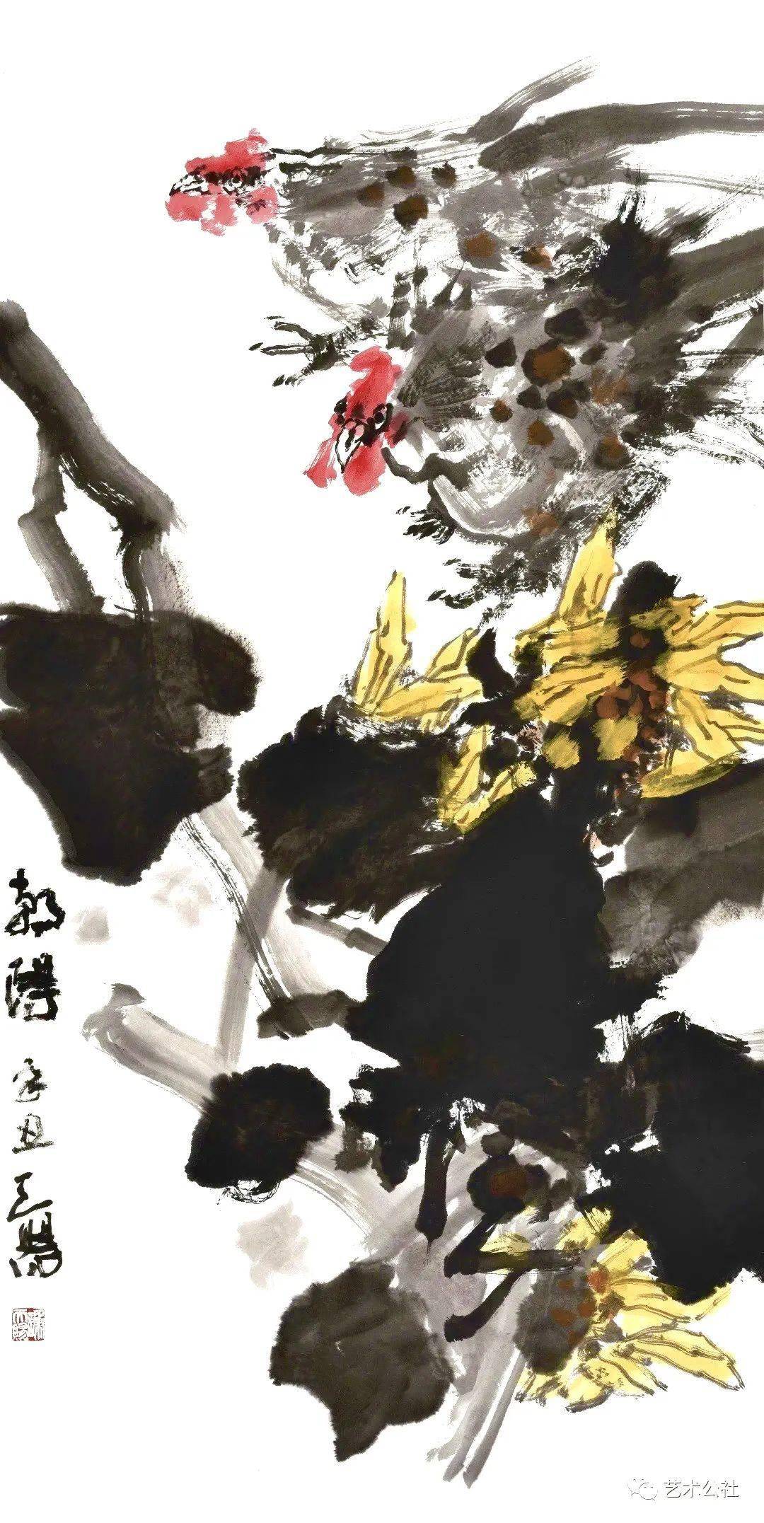 谢天赐让作品讲话美术作品云上展