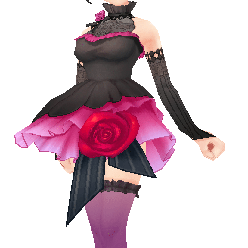 黑色修身燕尾服,玫红色的内衬,尊贵气质一览无遗,胸前别着的玫瑰花