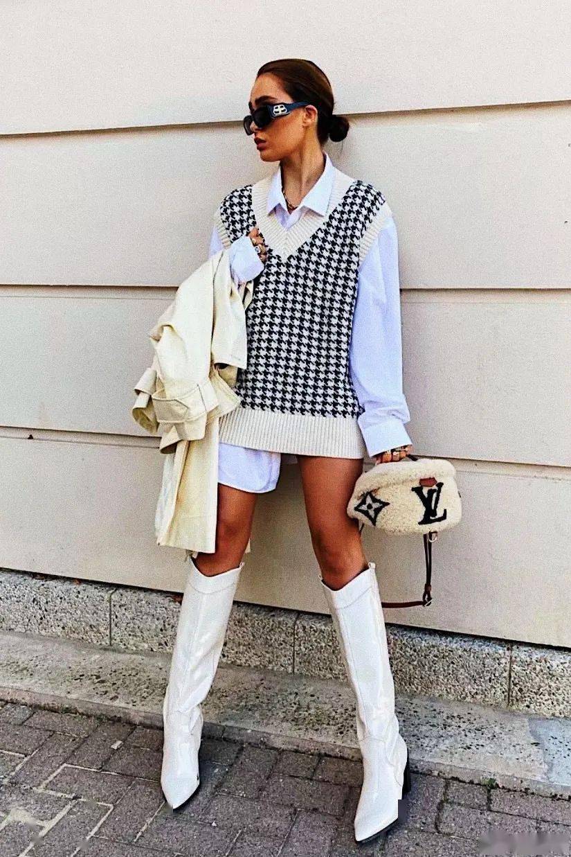 author 毛衣+半裙，衬衫+阔腿裤=2021王炸组合！这么穿活该你美！！