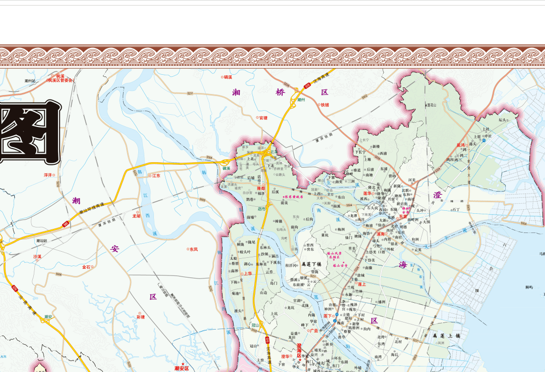 社會事汕頭最新版地圖