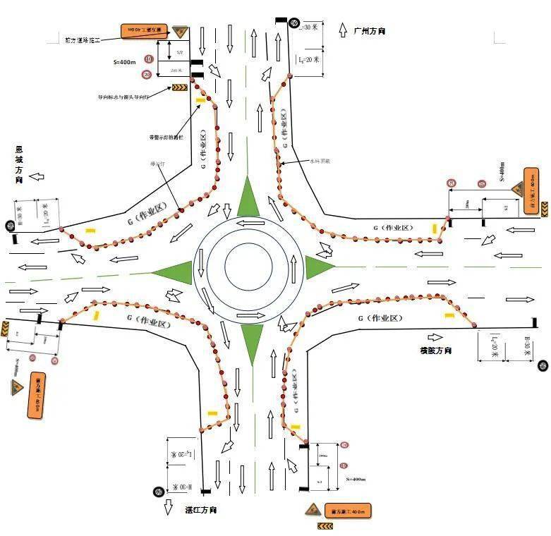 关于国道325线纺织路环形交叉口维修施工交通管制的通告